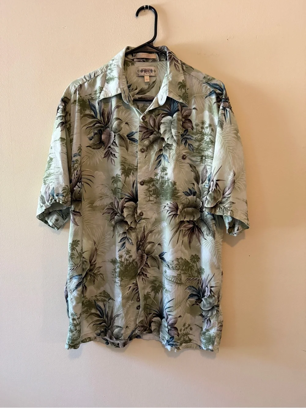 Vintage Aloha Republic Rayon Hawaiian  Men’s Large – Tropical Island Print - Picture 3 of 5